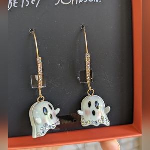 Betsey Johnson Ghost Dangle Earrings, Glow in the Dark